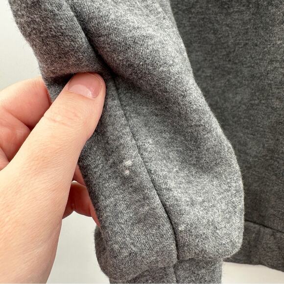 Fabletics Nina Gray Long Sleeve Lace Up Back Pullover Sweatshirt Sweater Size M‎ - Picture 8 of 11